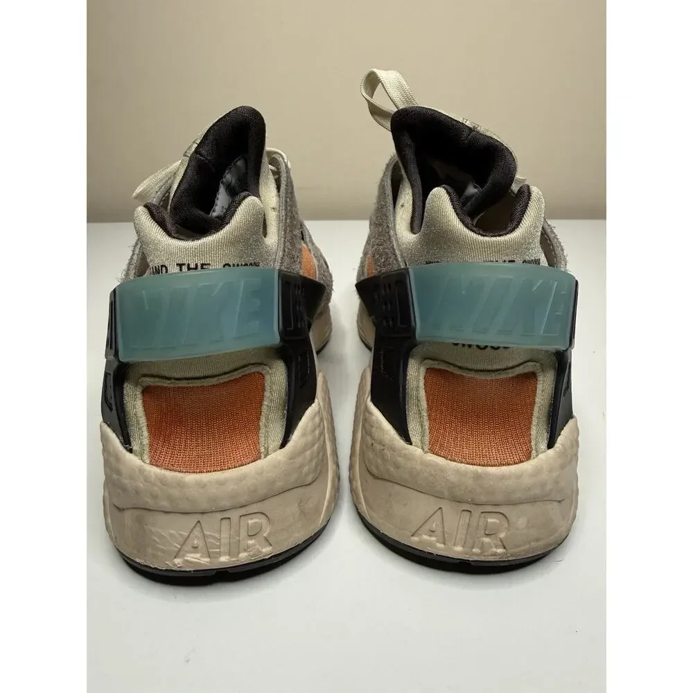 Nike Air Huarache Koromogae Sneaker DO7261-087 Womens 9.5 Moon Fossil Suede Low